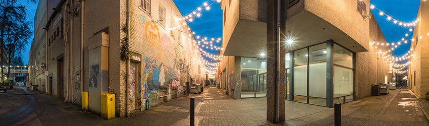 E Broadway Alley & Oak Alley, Eugene OR