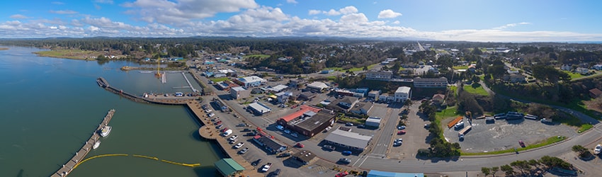 Above Old Town Bandon OR