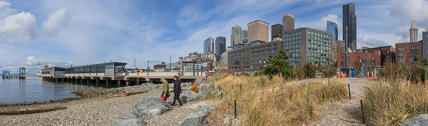 Pioneer Square Habitat Beach, Waterfront Park, Seattle WA