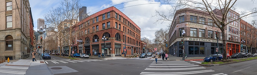 1st Ave S & S Washington St, Pioneer Square, Seattle WA