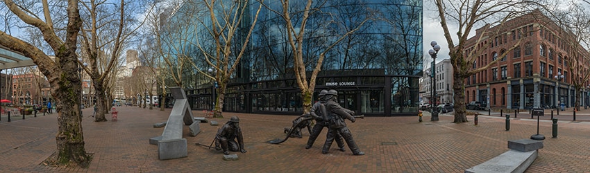 Occidental Square, Pioneer Square, Seattle WA