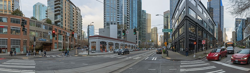 Westlake Ave & Blanchard St, Denny Triangle, Seattle WA