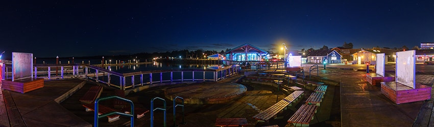 Waterfront Boardwalk, Old Town Bandon OR