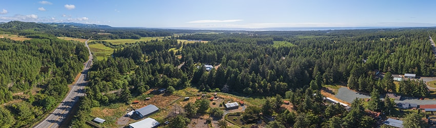 Above the former West Coast Game Park Safari, S of Bandon OR
