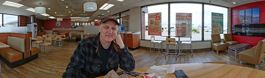 At Wendy's, Coos Bay OR
