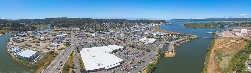 Above Coos Bay OR