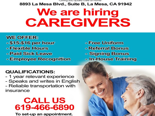 Gallery Image for ASSERTIVE HOMECARE SERVICES in LA MESA, CA