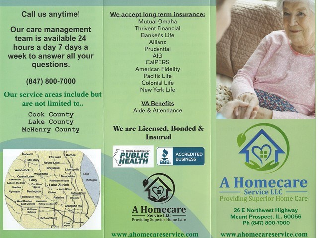 Gallery Image for A Homecare Service, LLC in Mount Prospect, IL