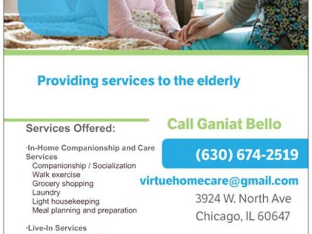 Gallery Image for Virtue Home Care Inc. in Orland Park, IL