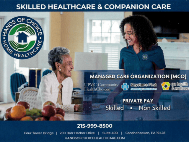 Gallery Image for HANDS OF CHOICE HOME HEALTHCARE in CONSHOHOCKEN, PA
