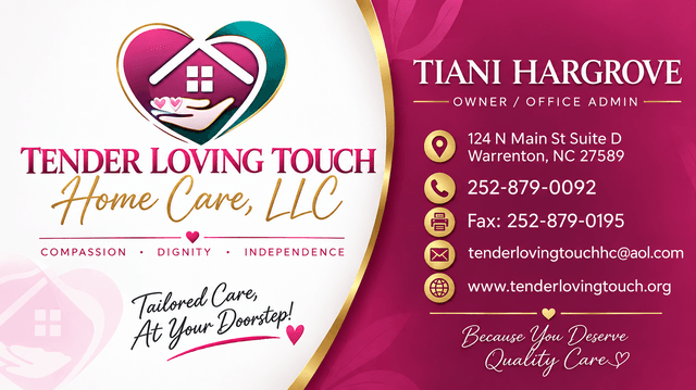 Tender Loving Touch Home Care, LLC, Homecare in Warrenton, NC