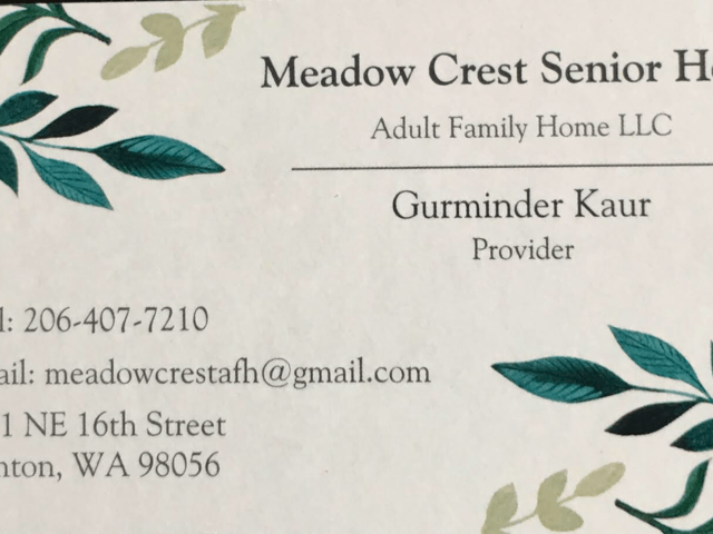 Meadow Crest Senior Home LLC Image in Renton, WA