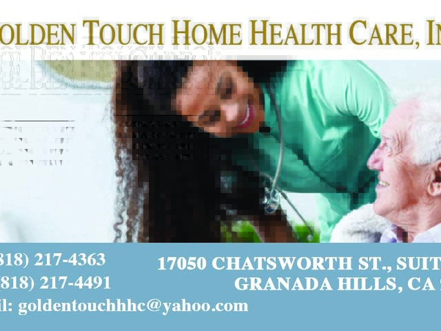 GOLDEN TOUCH HOME HEALTH CARE, INC Image in GRANADA HILLS, CA