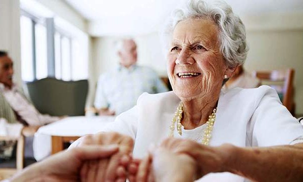 Elderly Woman Dancing