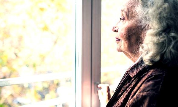Lonely Elderly Woman
