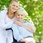 Elderly Woman And Caregiver