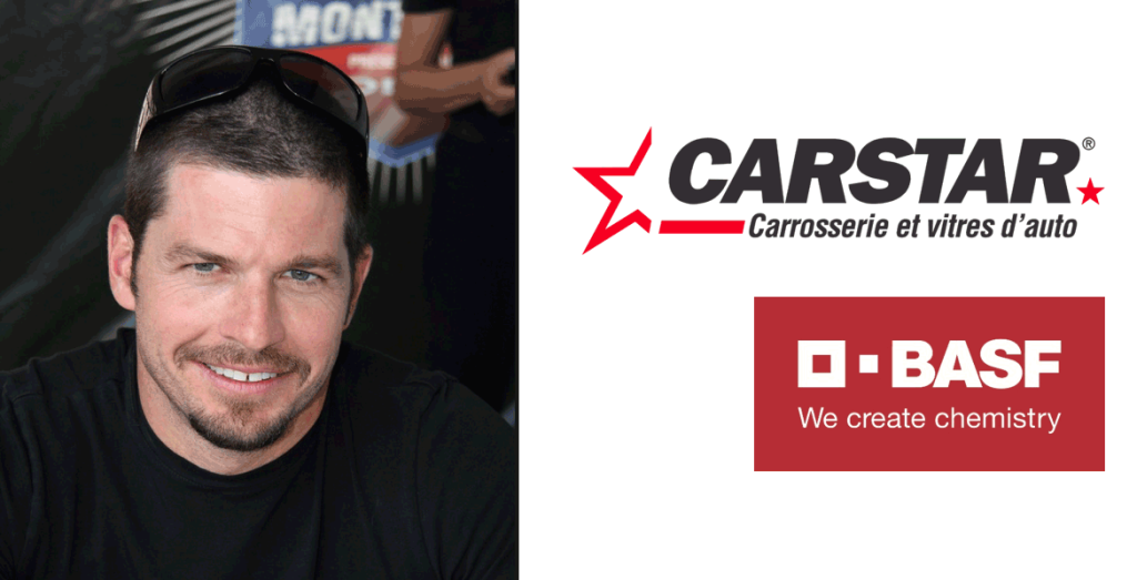 La Vedette Des Sports Motorisés Patrick Carpentier, CARSTAR Et BASF Unissent Leurs Forces Pour Aider À Réduire La Distraction Au Volant À Travers Le Québec