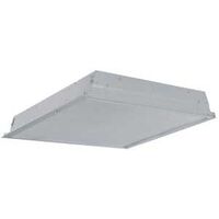Metalux 22GRLD2435R1 Recessed Troffer, 10 V, 20 W, LED Lamp, 2400 Lumens Lumens, 3500 K Color Temp, Steel Fixture