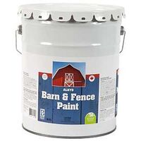 UCP Paints E4800-00-18.9 Barn & Fence Paint, Gloss Sheen, White, 18.9 L