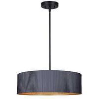 Canarm REXTON ICH1119A03BK17 Chandelier Light, 120 V, 180 W, 1-Tier, 3-Lamp, Incandescent Lamp, Metal Fixture