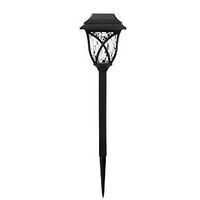 Boston Harbor 27090 Solar Stake Light, Ni-MH Battery, AA Battery, 1-Lamp, LED Lamp, Plastic Fixture, Black