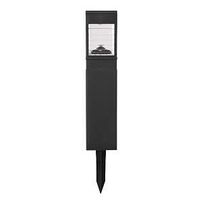 Boston Harbor 27091 Solar Bollard Pathway Light, Ni-MH Battery, AA Battery, 1-Lamp, LED Lamp, Plastic Fixture, Black