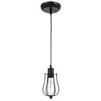 Sylvania Lowell Series 60029 Pendant Light, 120 V, 1-Lamp, LED Lamp, Metal Fixture, Black Fixture, Matte Fixture
