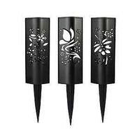 Boston Harbor 28207 Solar Light, Ni-MH Battery, AA Battery, 1-Lamp, LED Lamp, Plastic Fixture, Black