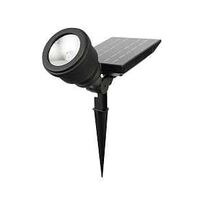 Boston Harbor 28212 Spotlight Solar Light, Lithium-Ion Battery, 1-Lamp, LED Lamp, Black, Battery Included: Yes