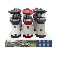 Boston Harbor 26150 Lighthouse, Ni-Mh Battery, 1-Lamp, LED Lamp, Polyresin Plastic Fixture, Battery Included: Yes