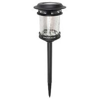 Boston Harbor 26073 Solar Stake Light, NI-Mh Battery, AA Battery, 1-Lamp, Plastic and Glass Fixture, Black