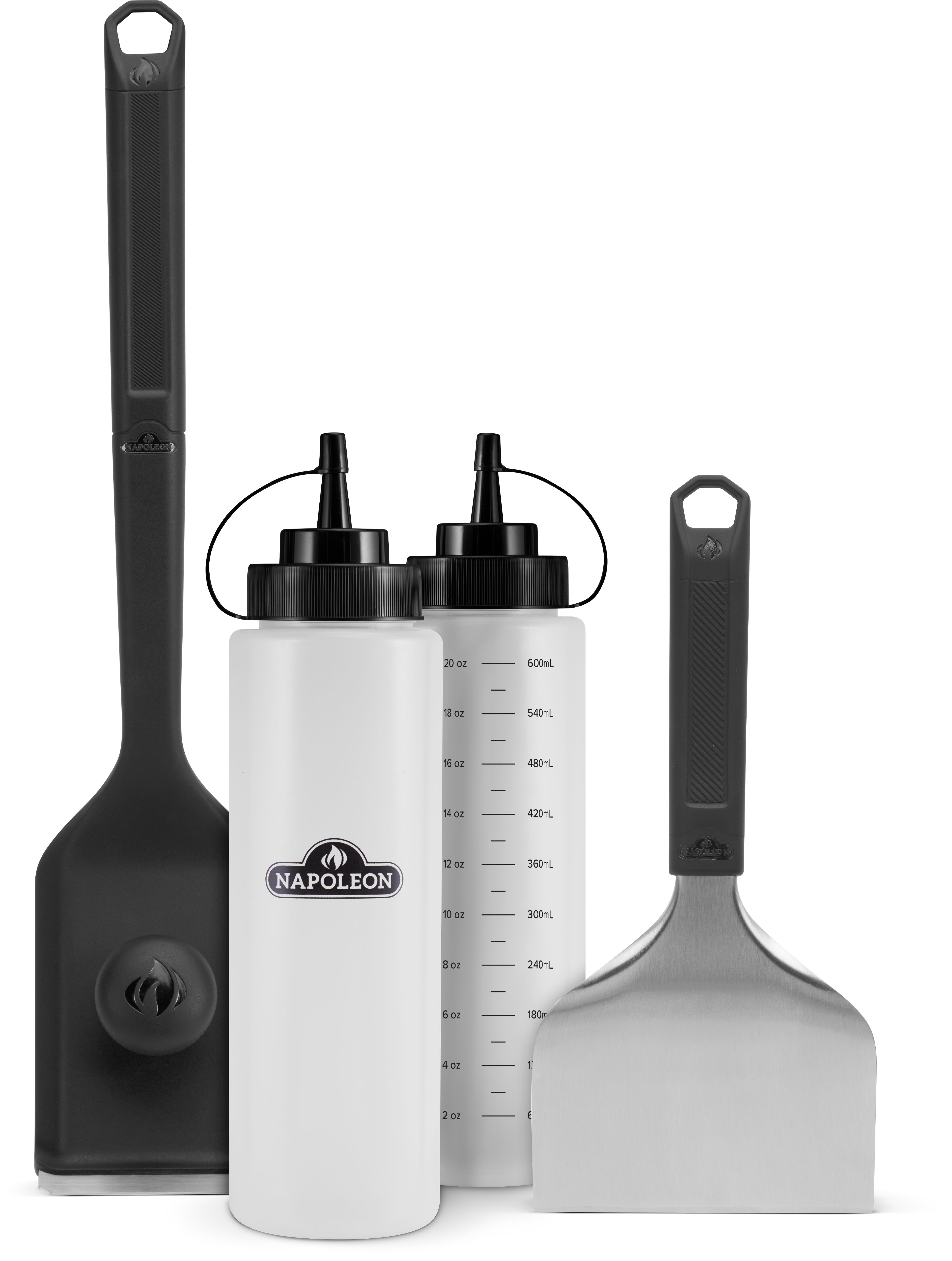 Ensemble de nettoyage de quatre pièces pour plancha