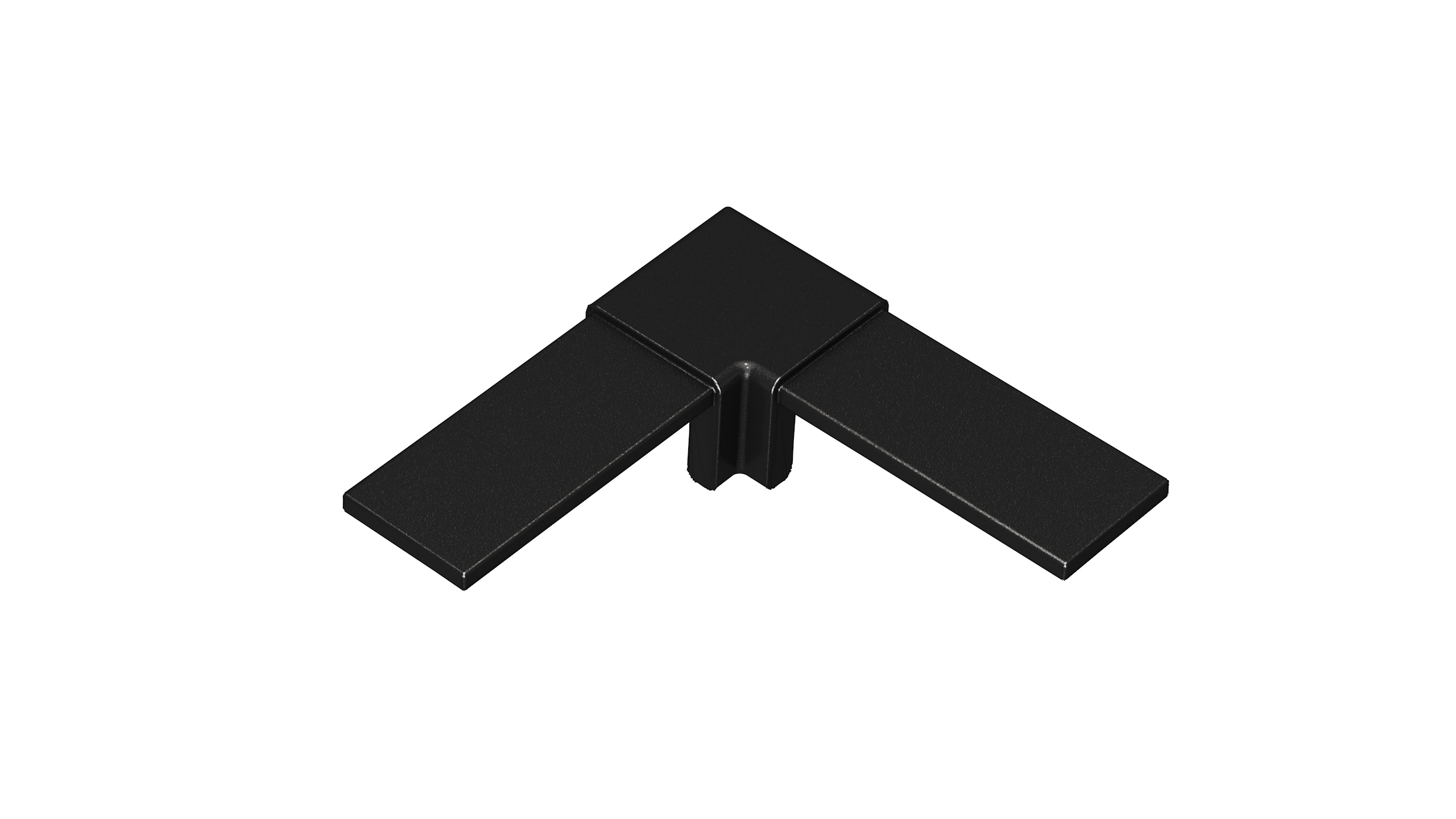 Vista 90 Degree Corner Connector for Top Rail - Matte Black