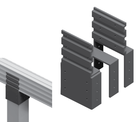 A212 QWICKBUILD BEAM TO A195 POST 135X135 BRACKET KIT