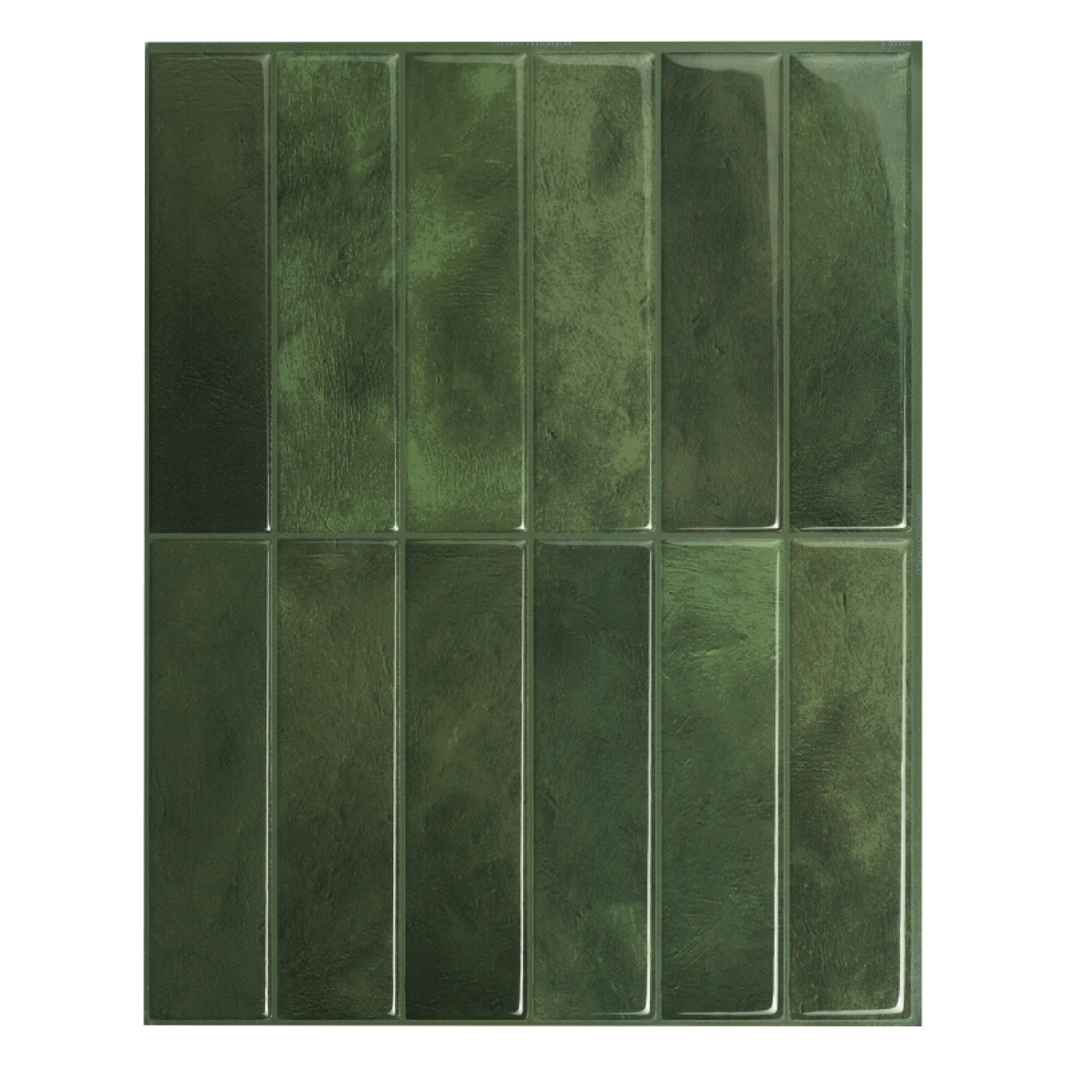 Smart Tiles - Made in Canada - Morocco Sefrou - 4 sheets of 11.43in x 9in- Green- Premium Self Adhesive Wall Tiles -  3D Peel and Stick Kitchen and Bathroom Backsplash - Featured Image