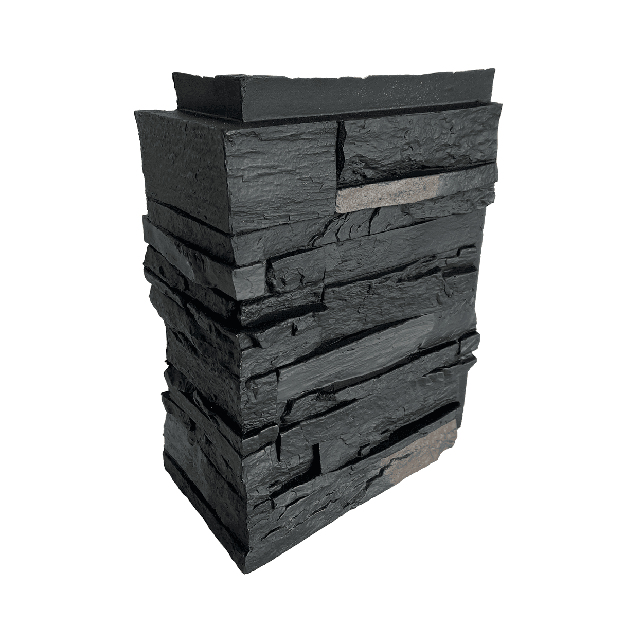 NEXTSTONE Country Ledgestone Outside Corner Stone Siding: Andean Onyx (5.17 lnft/box)