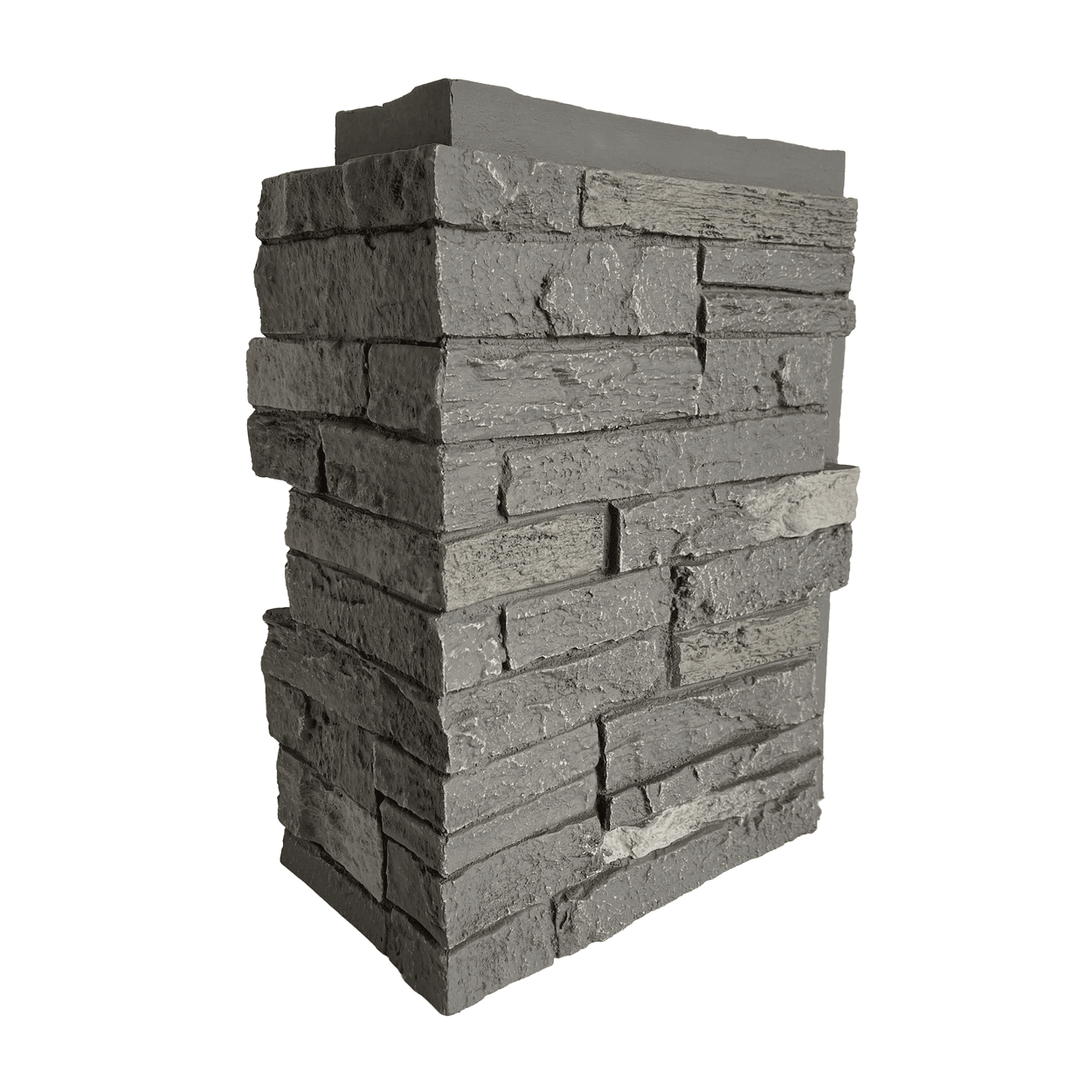 NEXTSTONE Slatestone Outside Corner Stone Siding: Rundle Ridge (5.17 sqft/box)