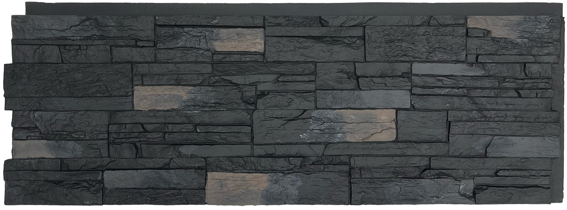 NEXTSTONE Country Ledgestone Flat Panel Stone Siding: Andean Onyx (16.96 sqft/ box)