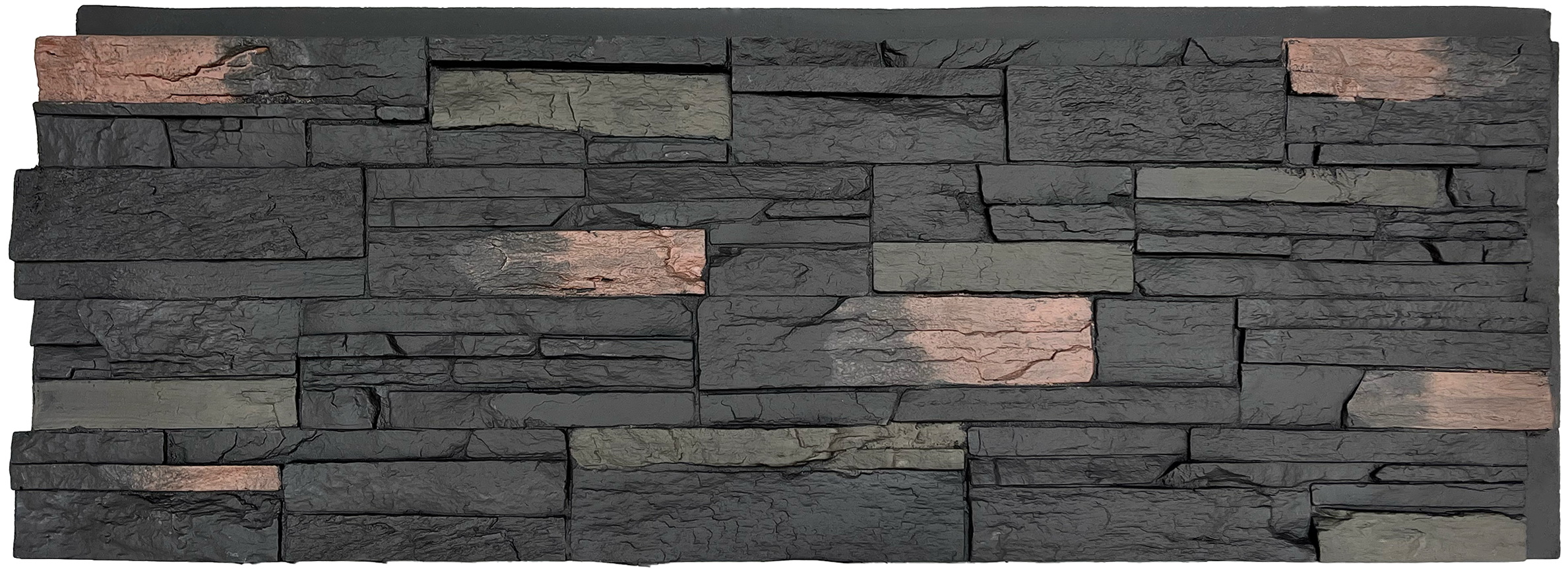 NEXTSTONE Country Ledgestone Flat Panel Stone Siding: Appalachian Gray (16.96 sqft/box)