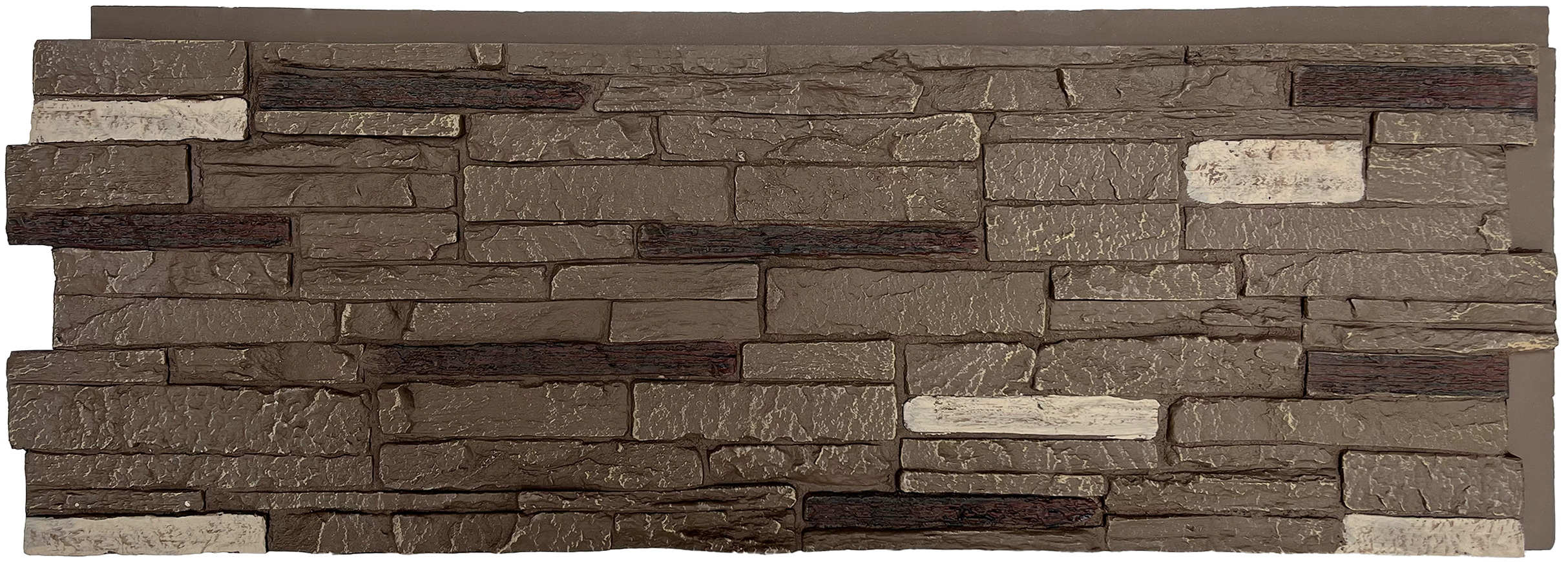 NEXTSTONE Slatestone Flat Panel Stone Siding: Brunswick Brown (16.4 sqft/box)