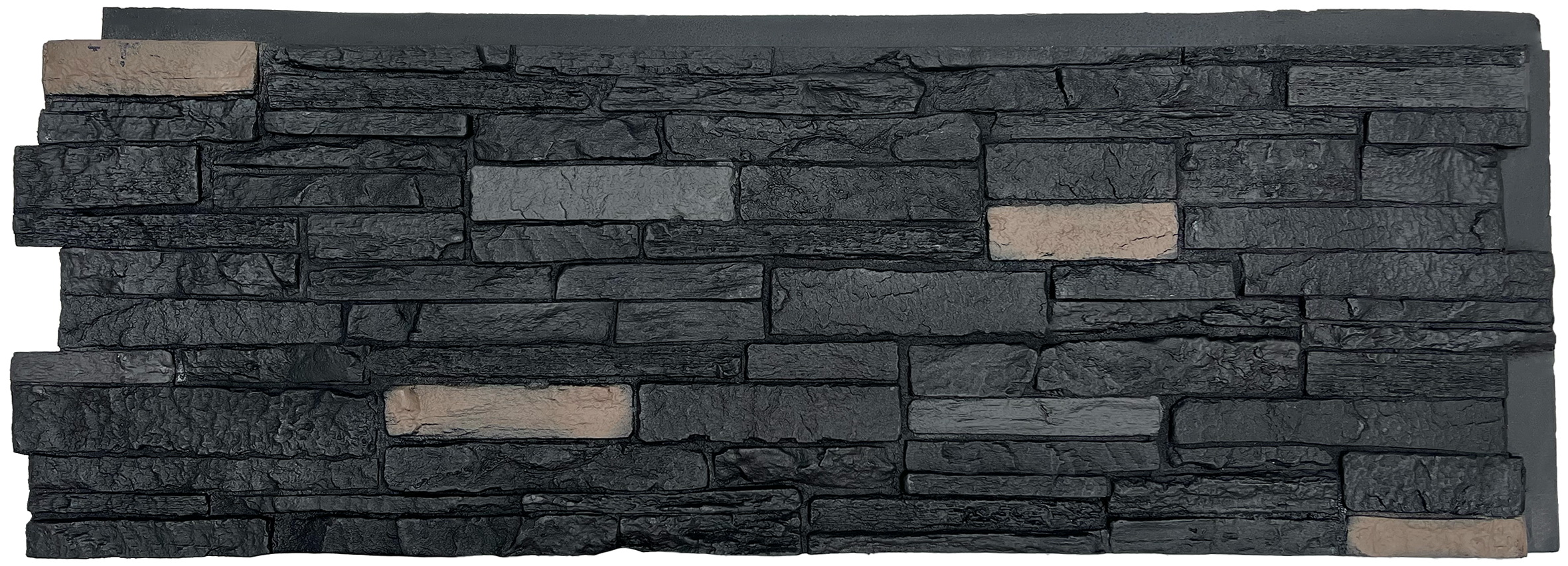 NEXTSTONE Slatestone Flat Panel Stone Siding: Onyx (16.4 sqft/box)