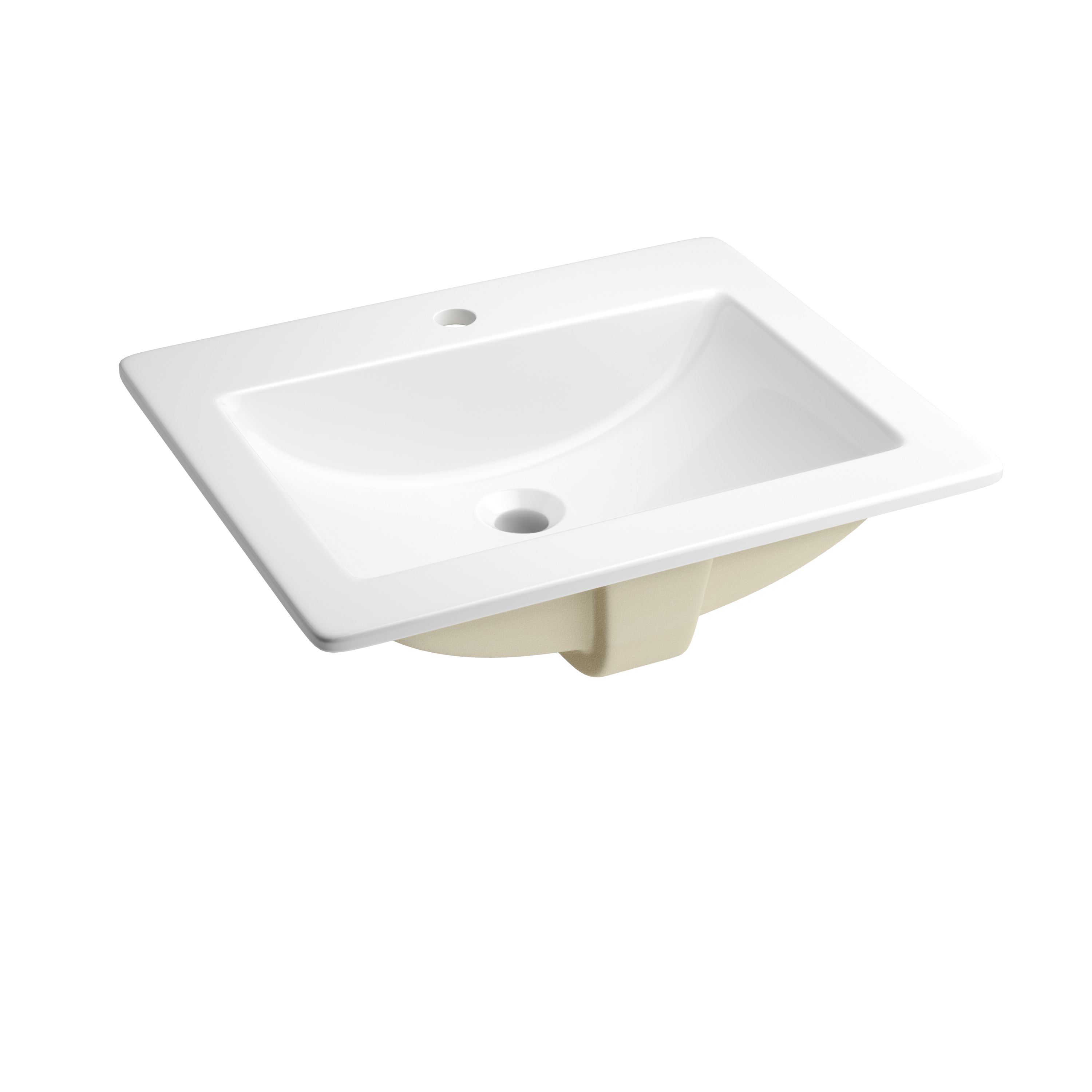 PROFLO PF21181WH Hoffman 21-1/4 in. x 17-3/4 in. Drop-In Vitreous China Bathroom Sink, White