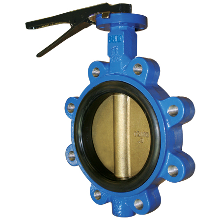 FNW FNW812EK Series 800 2 in. Ductile Iron Bronze EPDM 200# Lever Operated Lug Butterfly Valve