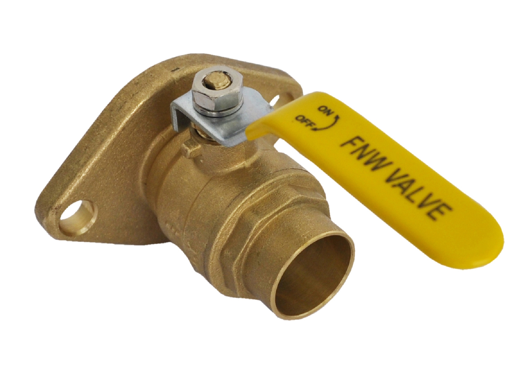 FNW FNW475G Figure 475 1 in. Sweat x Flanged Full Port Sweat x Flanged 400# Ball Valve
