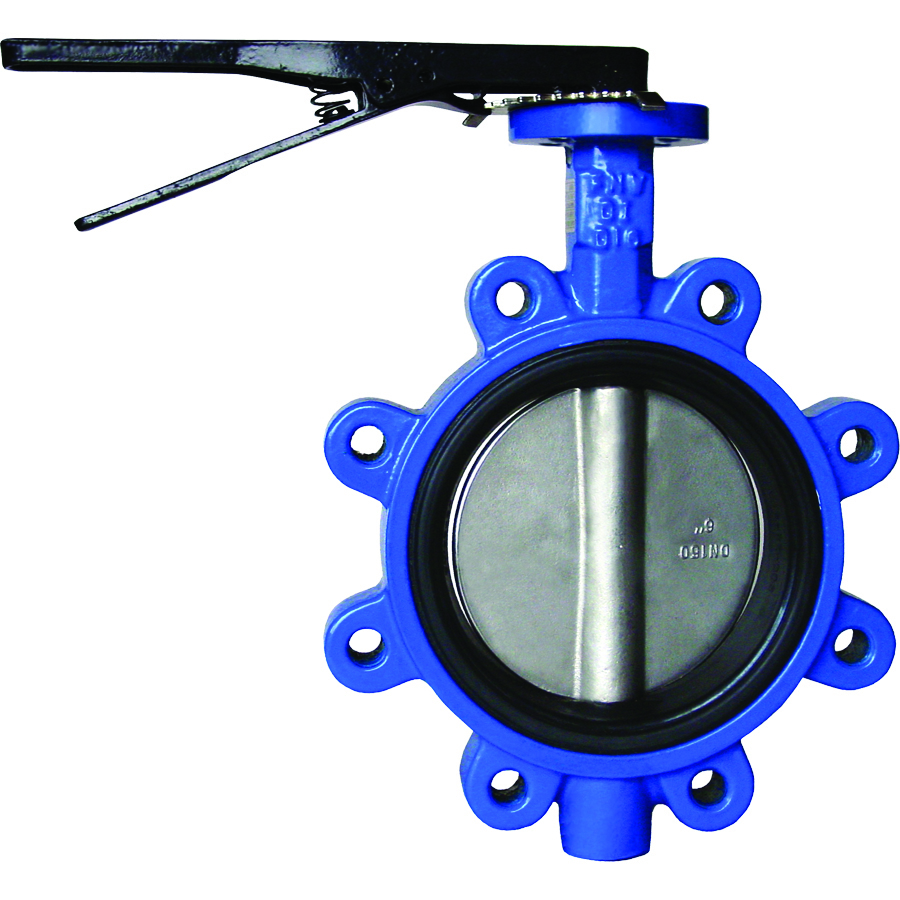 FNW FNW832EM Series 800 3 in. Ductile Iron Stainless Steel EPDM 250# Lever Operated Lug Butterfly Valve