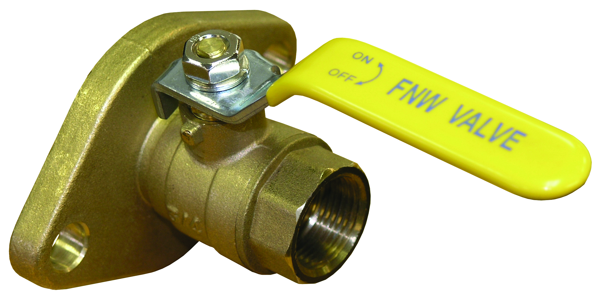 FNW FNW470F 3/4 in. FPT x Flanged Brass Full Port Ball Valve