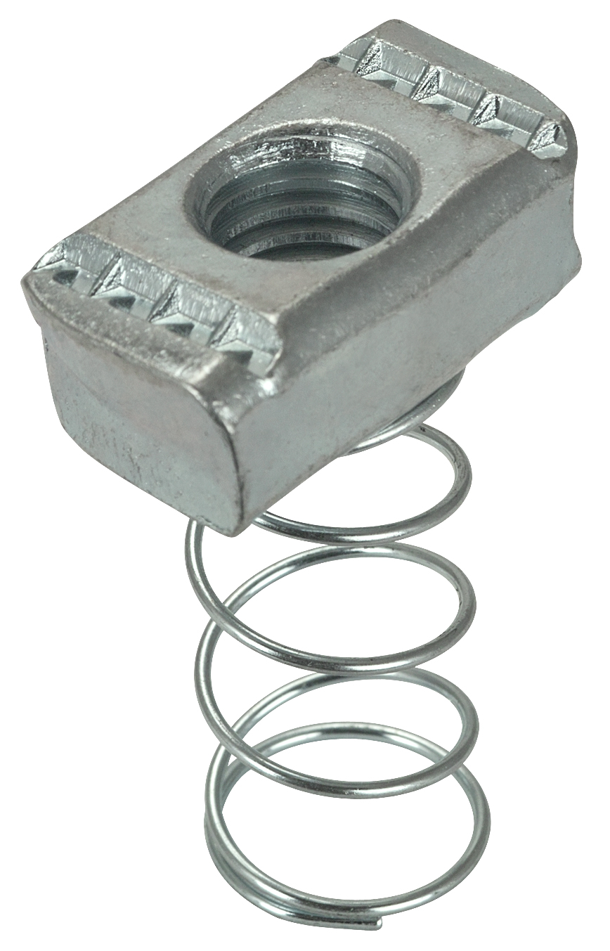 FNW FNW7821Z0050 1/2 in. Electrogalvanized Carbon Steel Channel Nut with Regular Spring