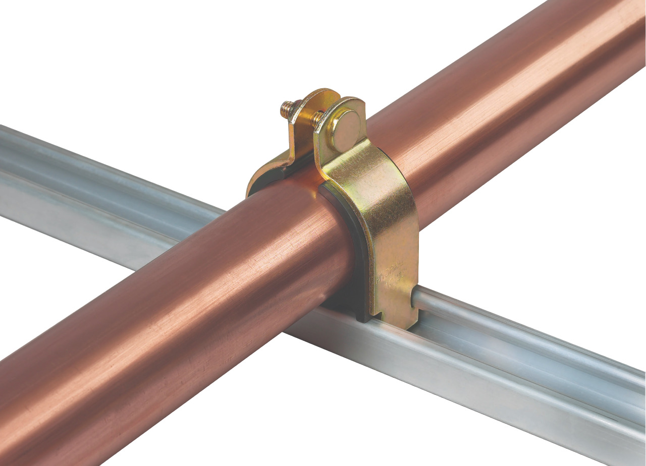 FNW FNW7816Y0062 Figure 7816 5/8 in. OD Plated Cushioned Tube Plastic Strut Clamp