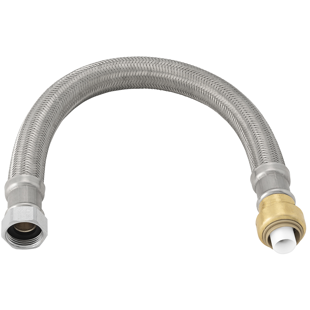 Jones Stephens C77478LFC PlumBite 3/4 in. x 3/4 in. FIP x 18 in. Push On Water Heater Connector