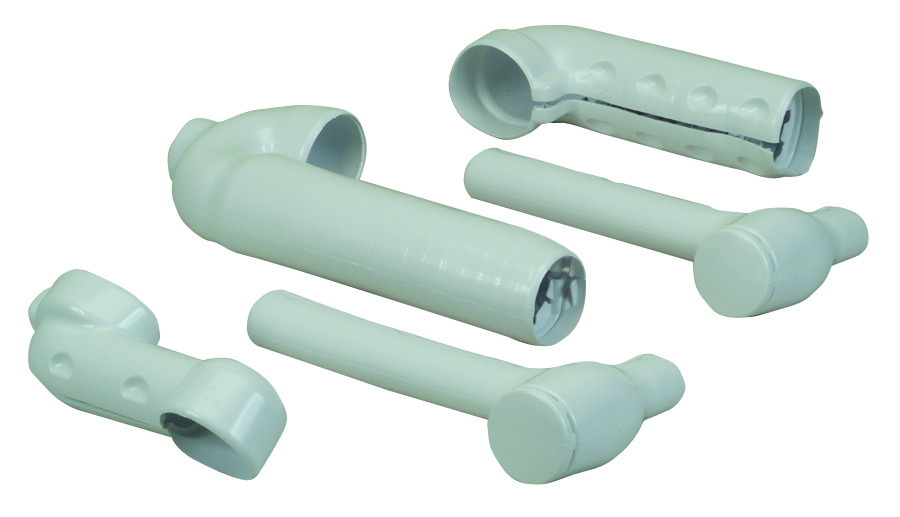 PROFLO PF203WH 200 Series Soft Trap Cover, P-Trap Supply and Outside Stem Tailpiece, Antimicrobial Vinyl, White